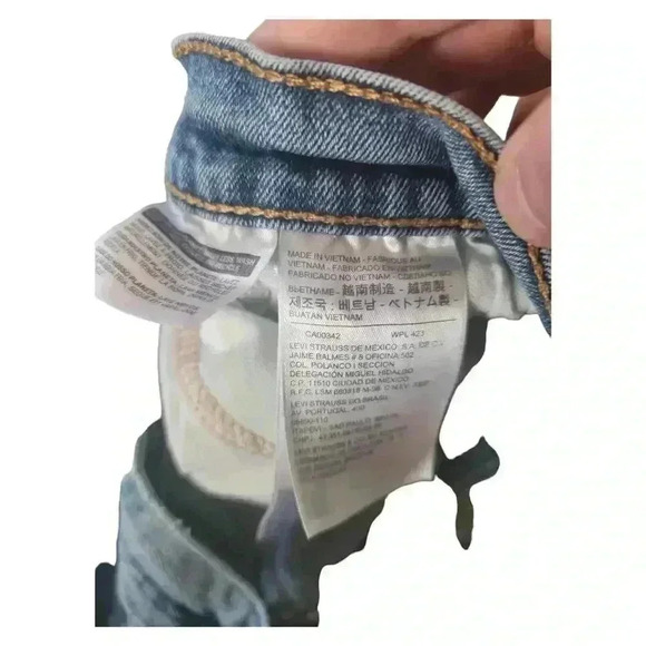 Levi's Men's Blue Jeans Straight Leg Classic Fit Denim Pants W34 L30 - Picture 4 of 4